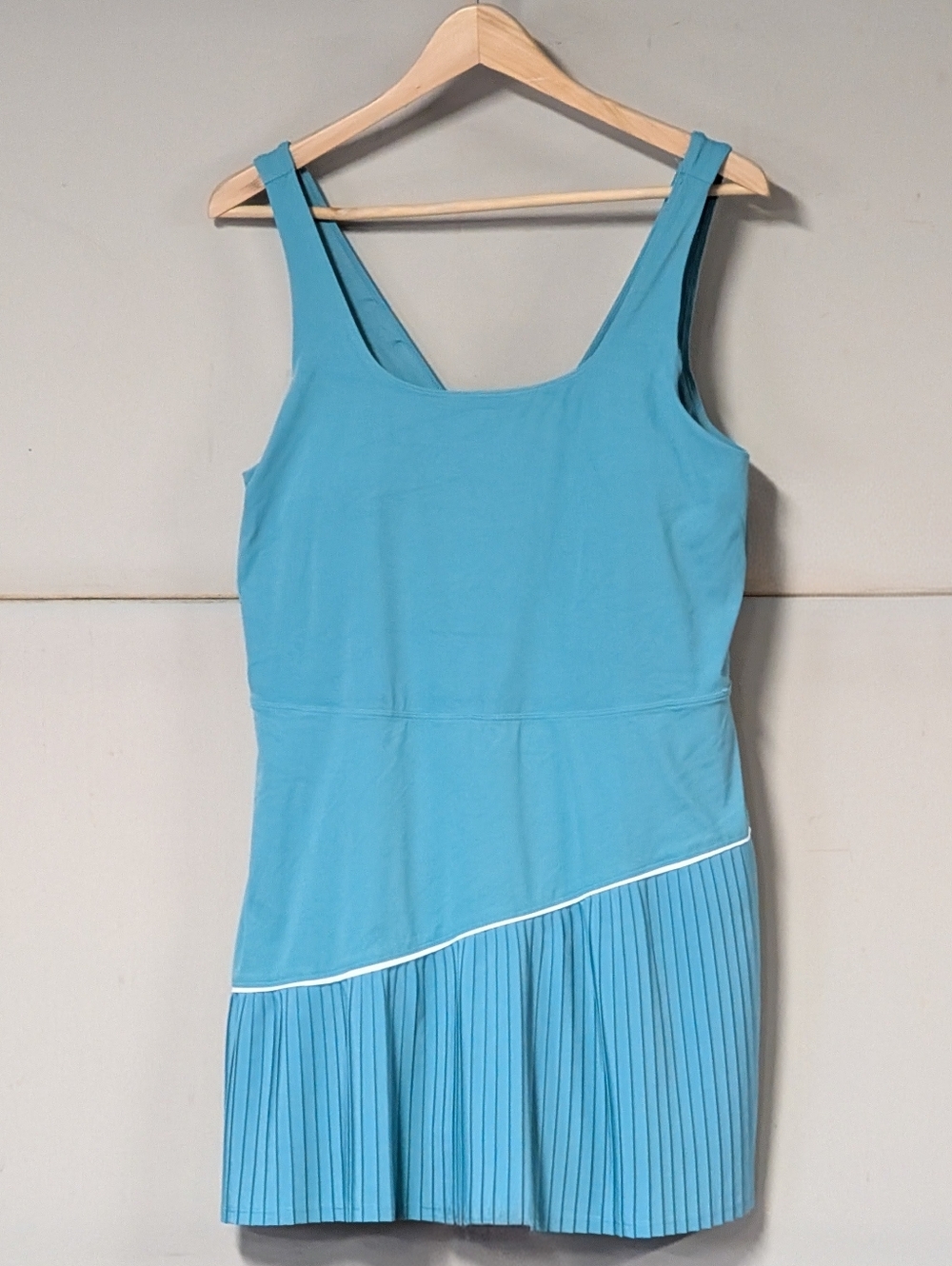 Women's Knit Asymmetrical Pleated ActiveDress - JoyLab Teal Green